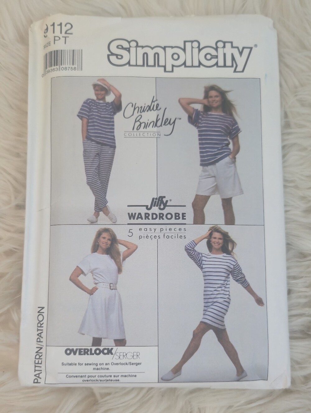 Simplicity Vintage Christie Brinkley Dress, Shorts & Skirt Sewing Pattern 9112